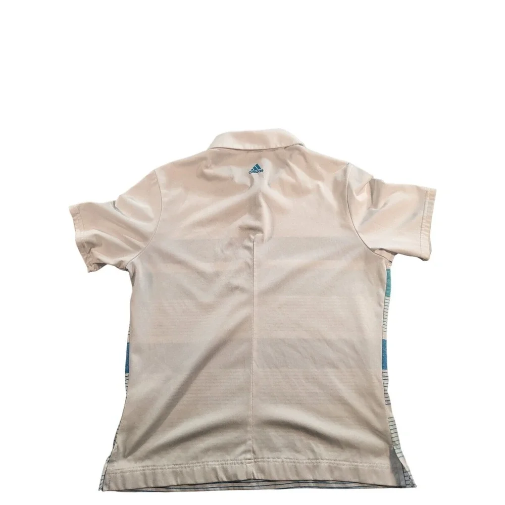 Adidas Pure Motion Polo Shirt Womens Size M Striped TPC Four Seasons Resort Golf